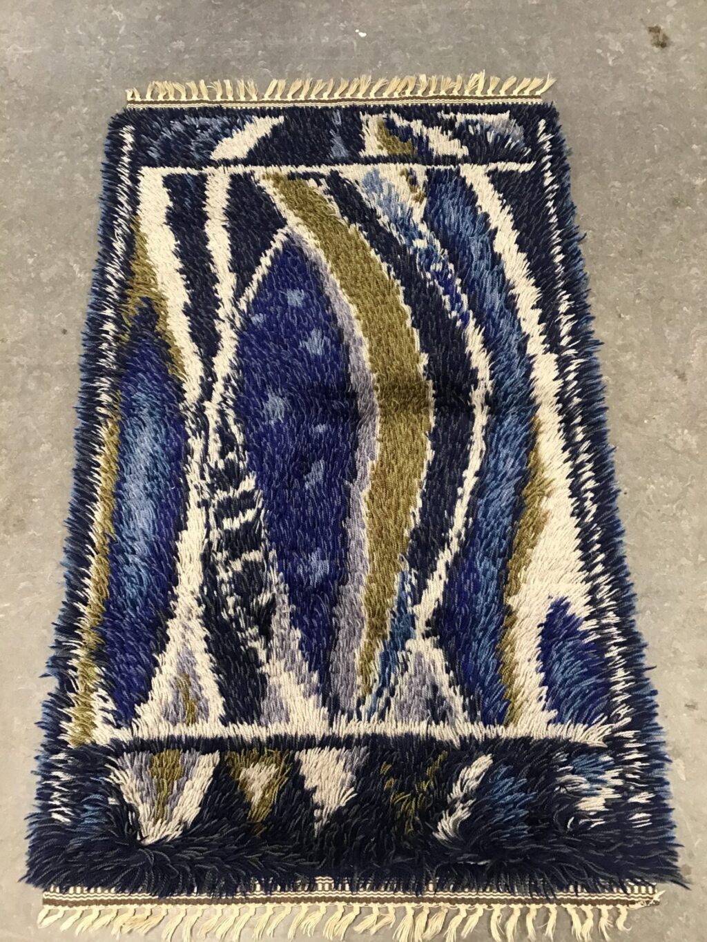 handwoven vintage wool rug
