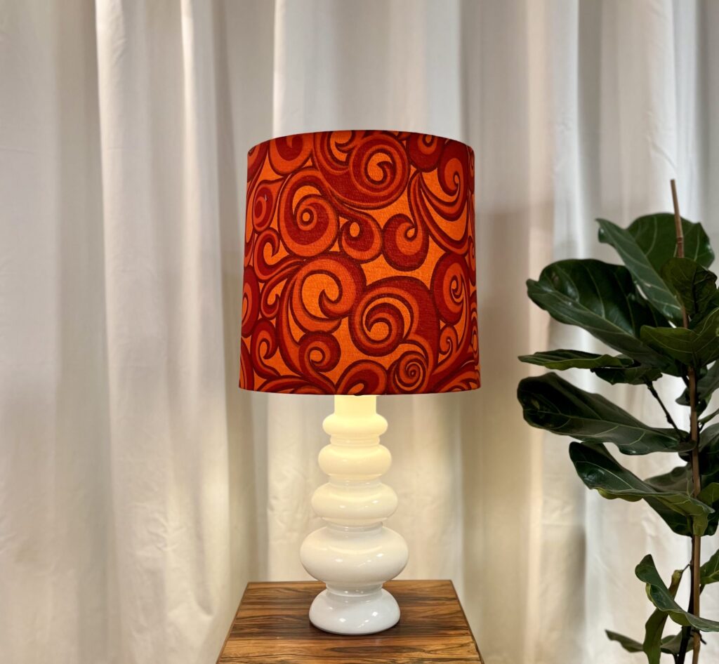 Retro bordslampa i glas