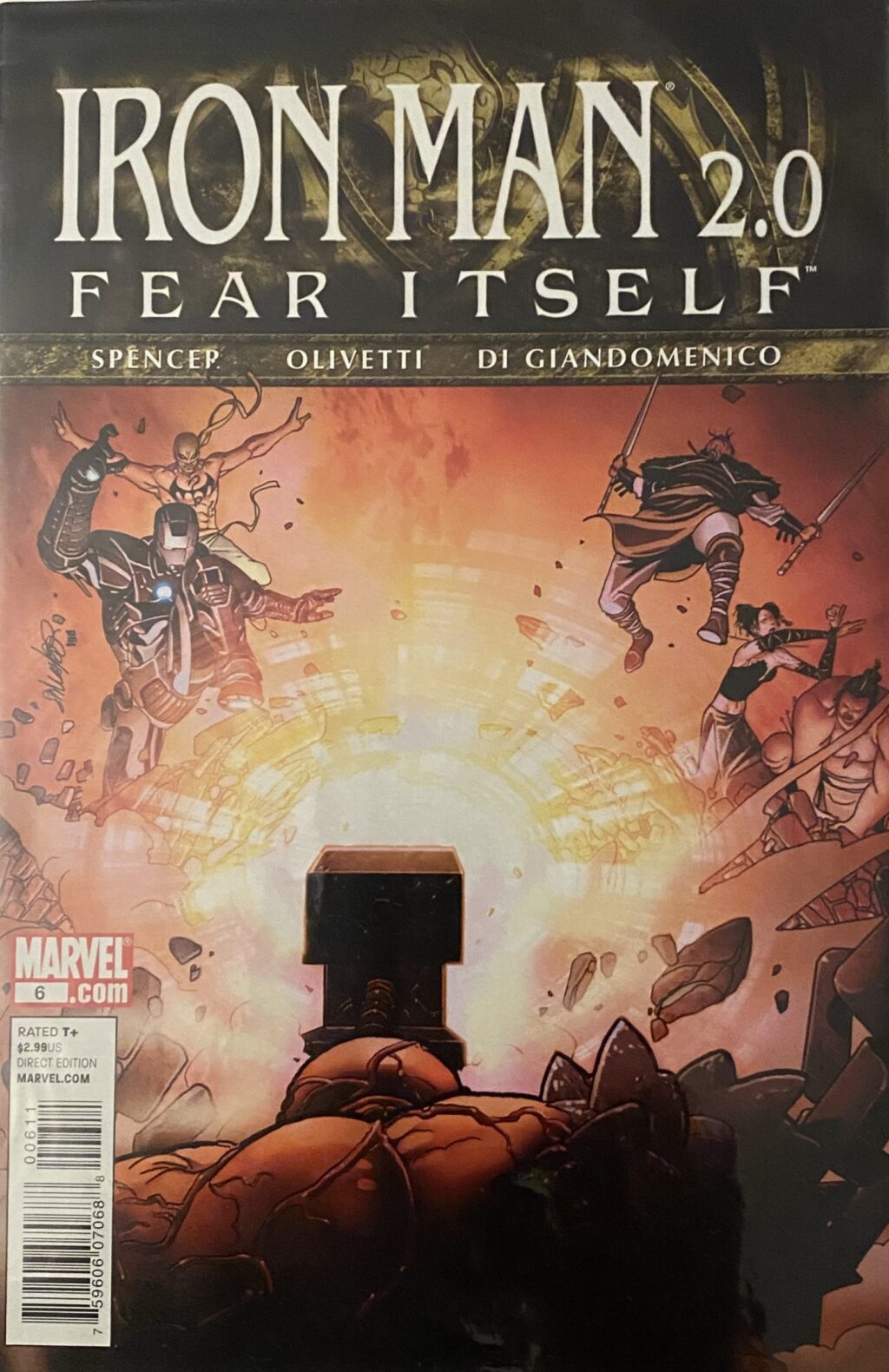 Iron Man 2.0 #6 (2011-2012) - Fear Itself Tie-In