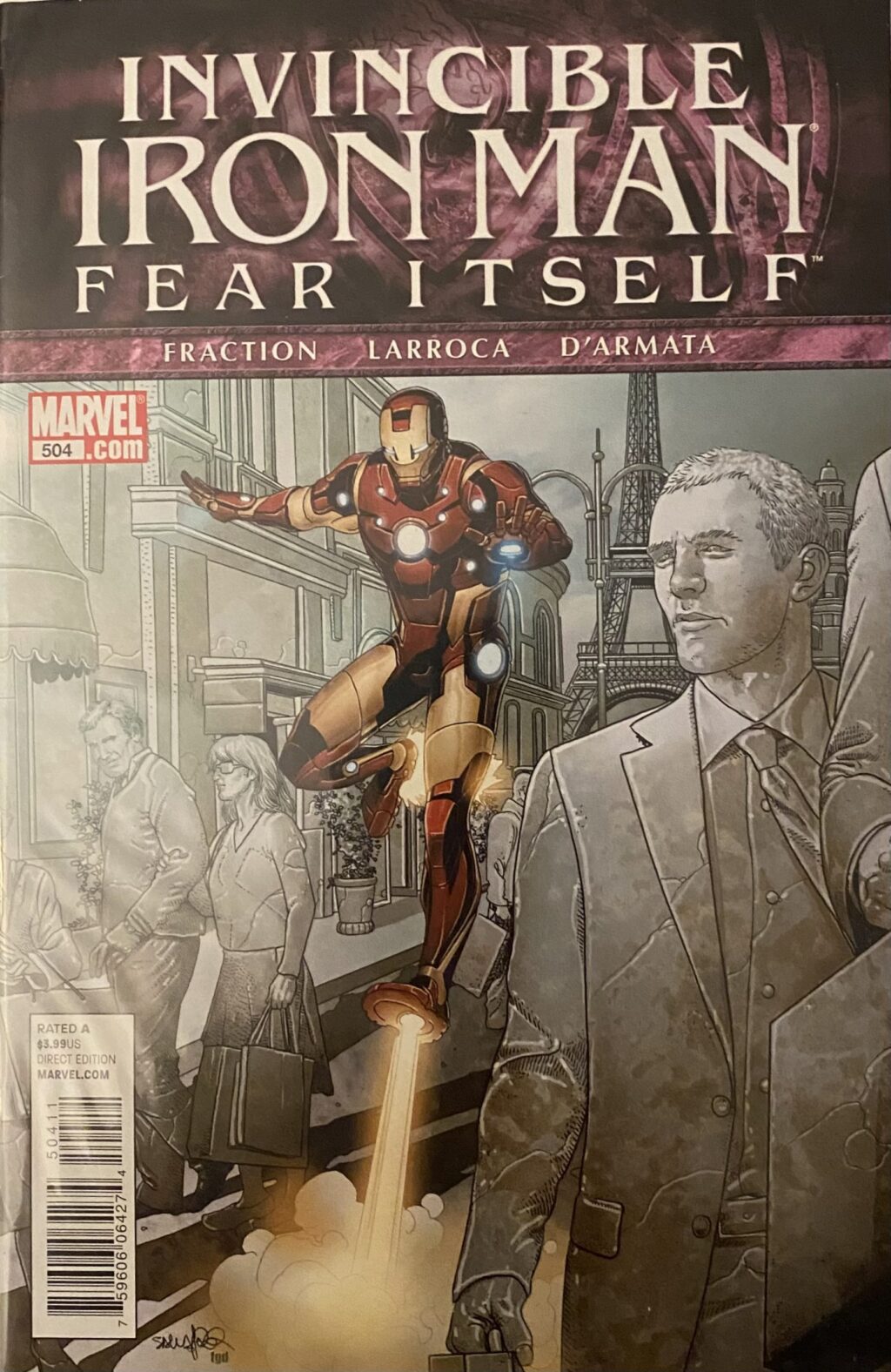 Invincible Iron Man #504 (2008-2012) - Fear Itself Tie-In