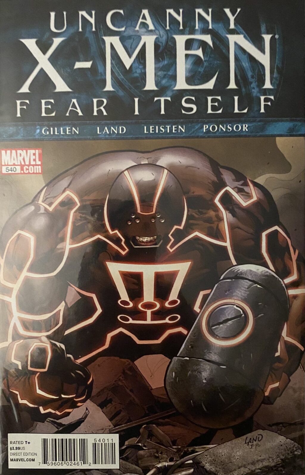 Uncanny X-Men #540 (1981-2011) - Fear Itself Tie-In