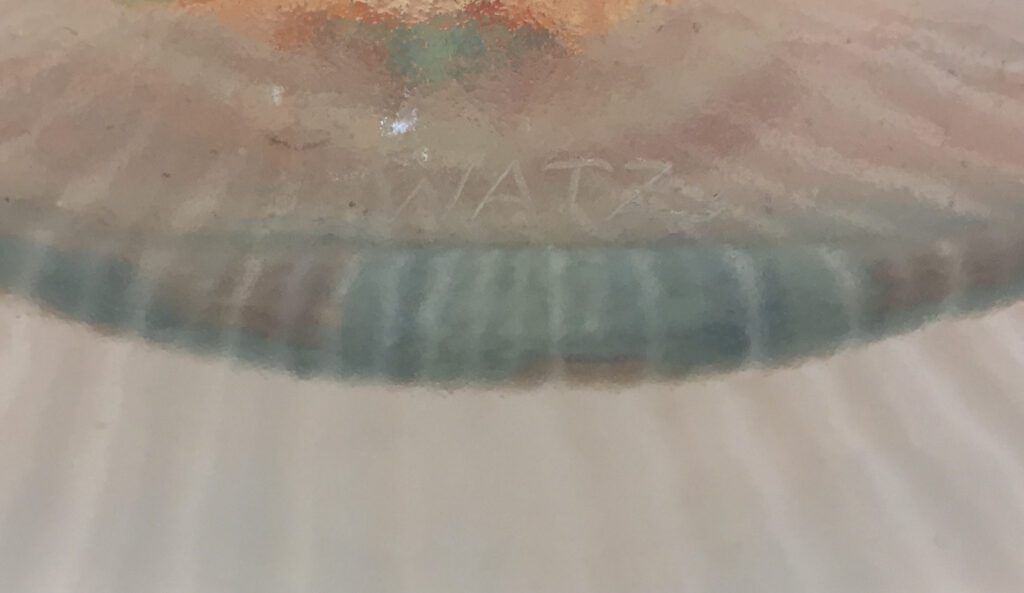 Härlig Frostad Glas Vas av Birgitta Watz - Image 3