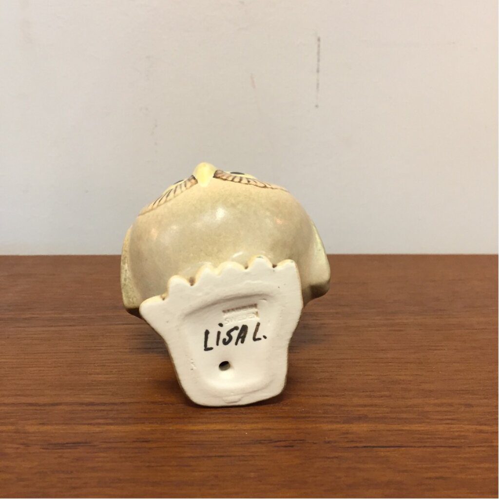 Liten Handmålad Lisa Larson Uggla - Image 6