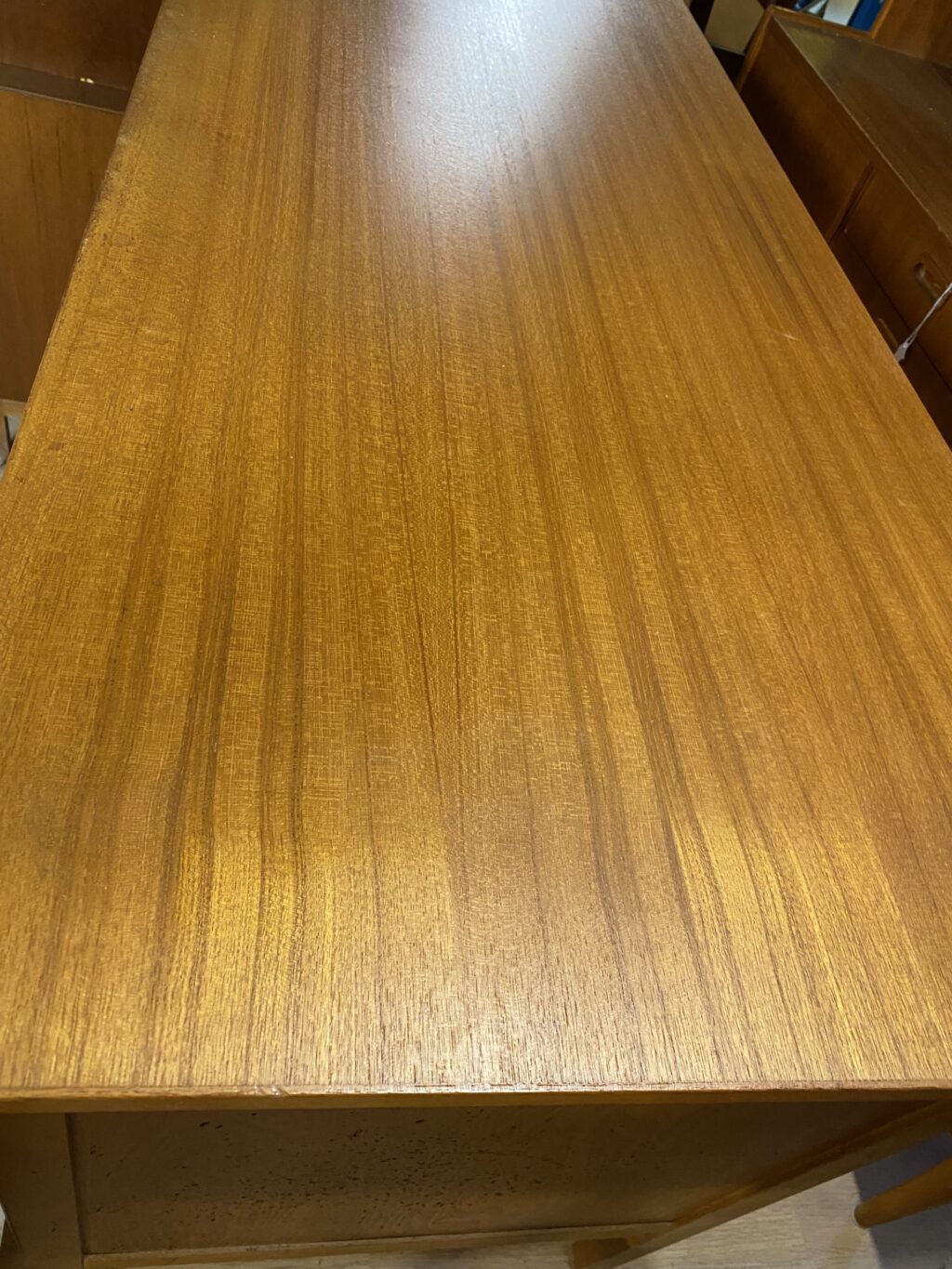 Teak Skrivbord med Skåp och Lådor - Image 5