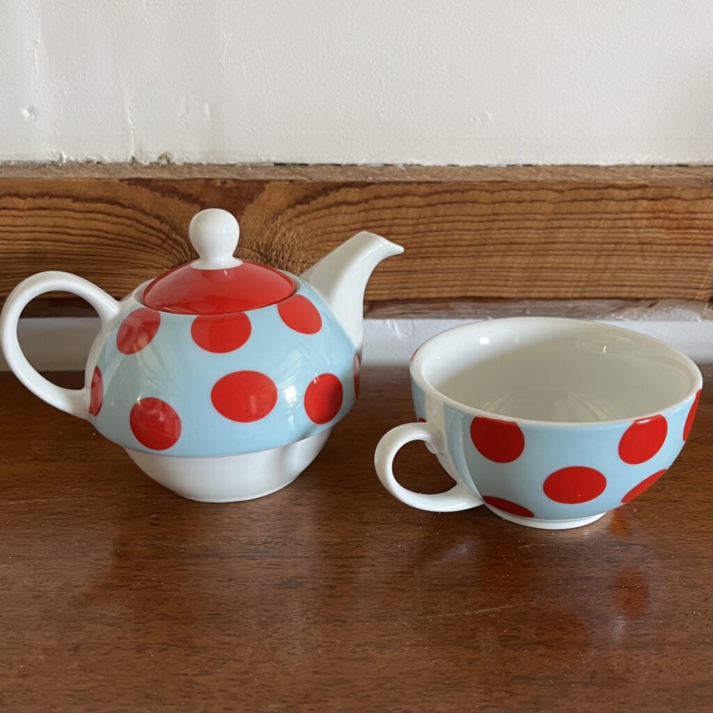 Blå & Röd Tea for One - T41 - Image 3