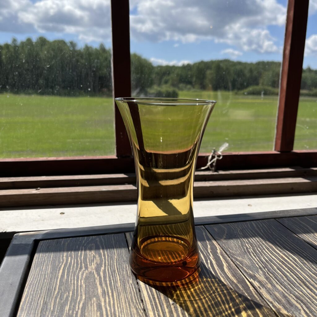 Bärnstensfärgad Karaff Med 4st Glas - Image 4