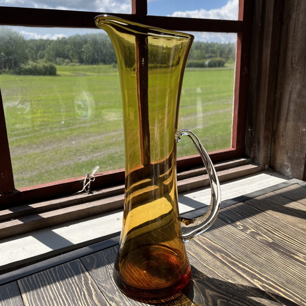 Bärnstensfärgad Karaff Med 4st Glas - Image 2