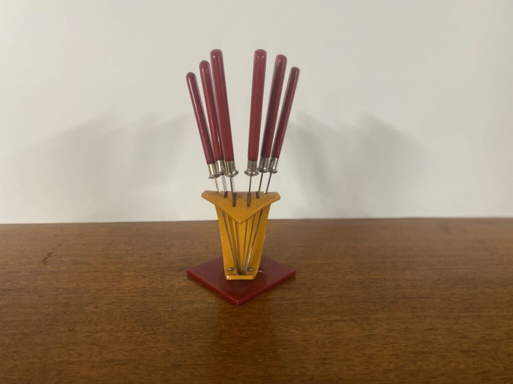 Tysk Art Deco Fruktkniv Set - Image 3