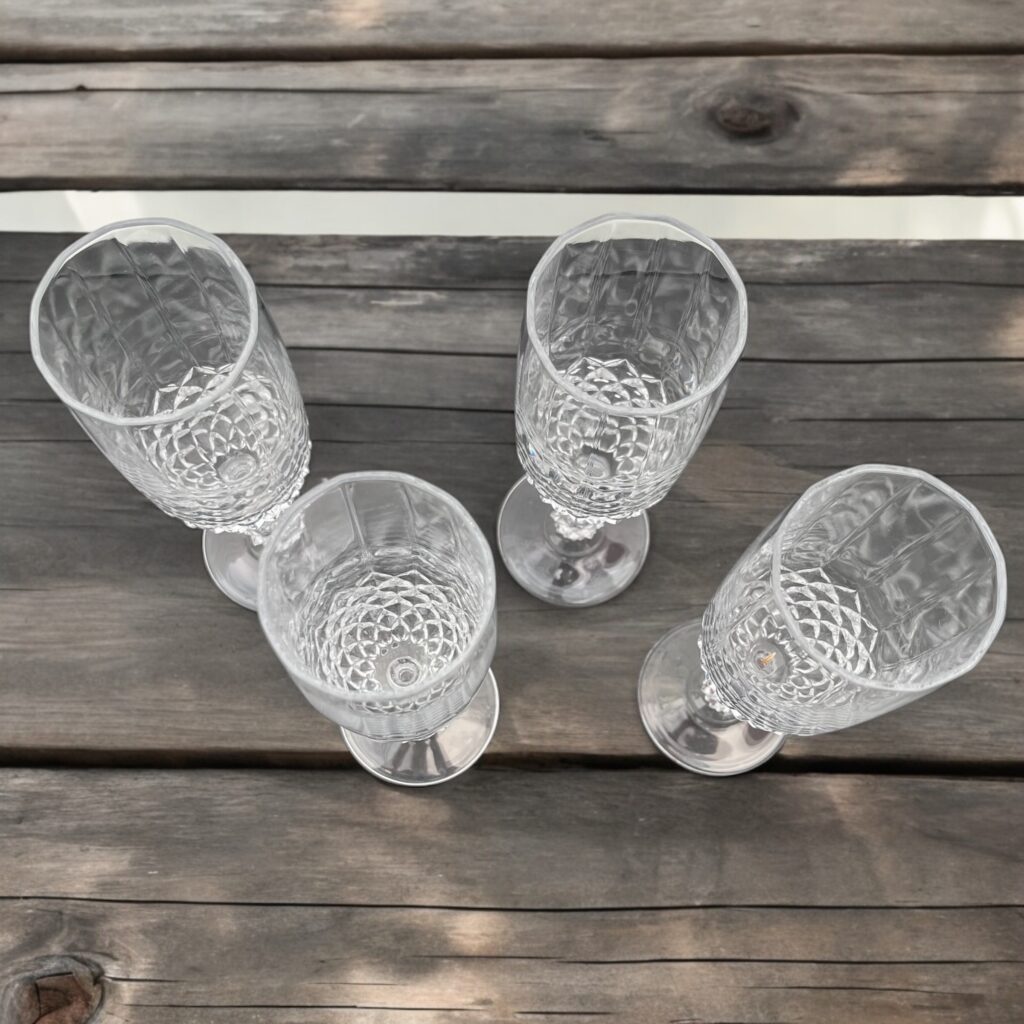 4st Champagneglas i Kristall - Image 2