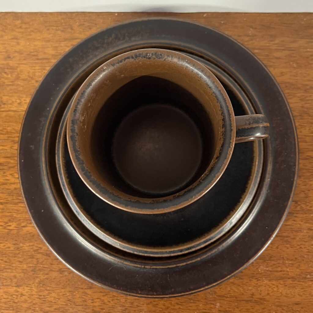 "Ruska" Kaffekopp med Fat och Assiett - Image 3