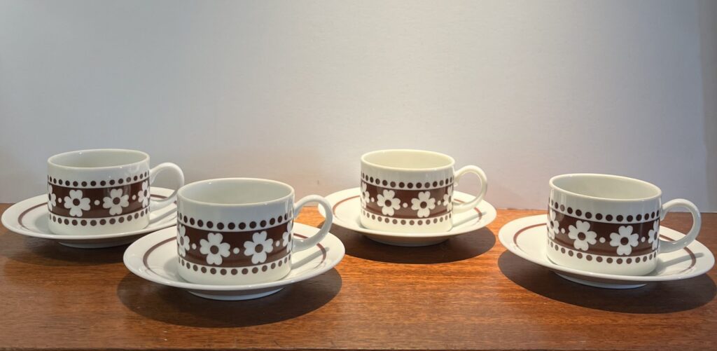 4st Retro Kaffekoppar - 70-tal - Image 4
