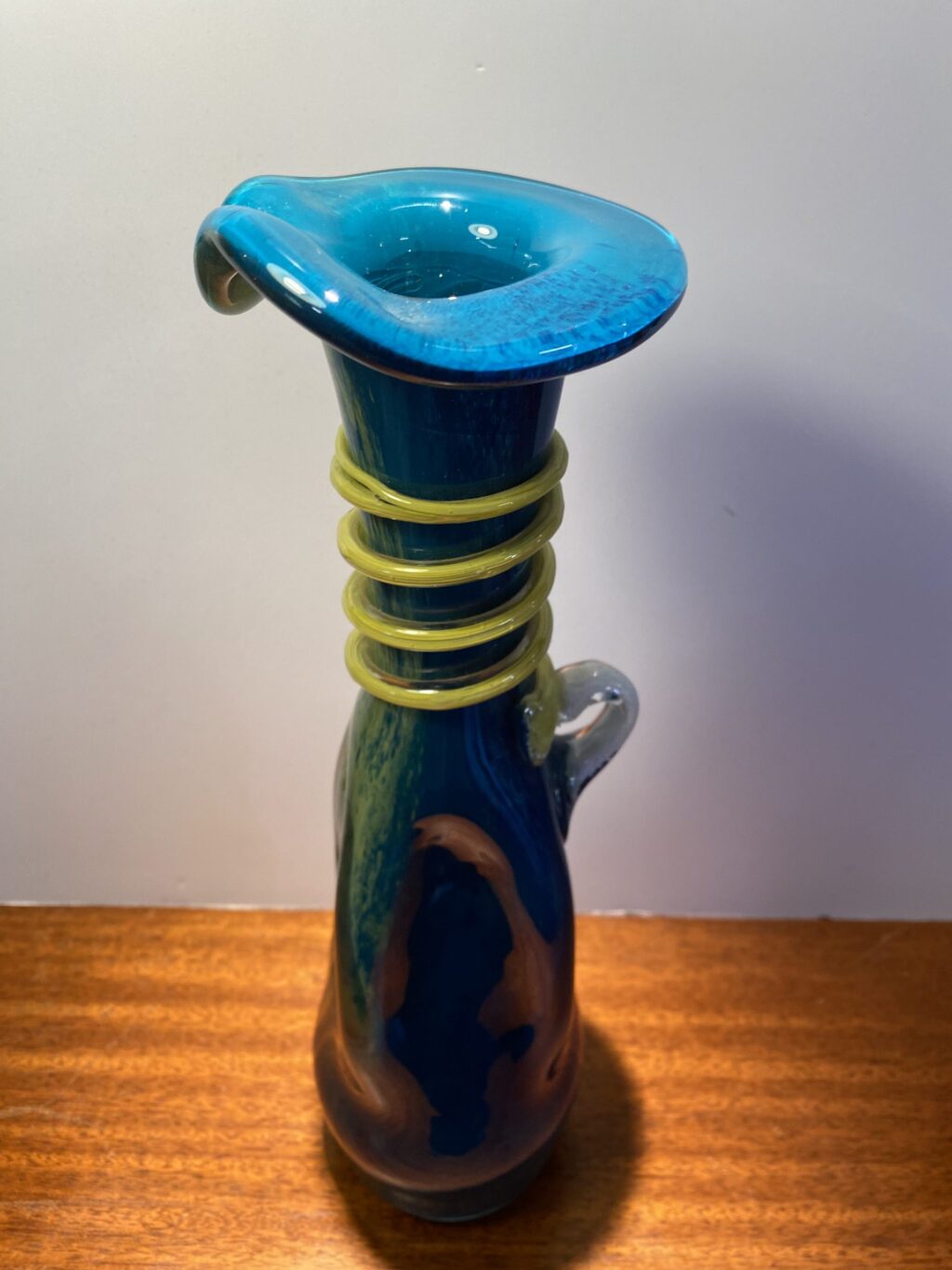 Blå/Grön Vas/Karaff i Glas - Image 3