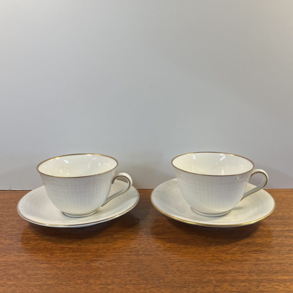 2st "Swedish Grace" Kaffekoppar med Guldkant - Image 2