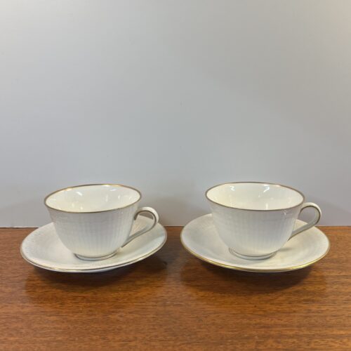 2st "Swedish Grace" Kaffekoppar med Guldkant - Image 2
