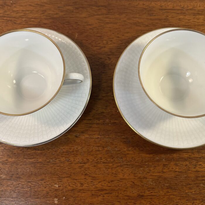 2st "Swedish Grace" Kaffekoppar med Guldkant - Image 3