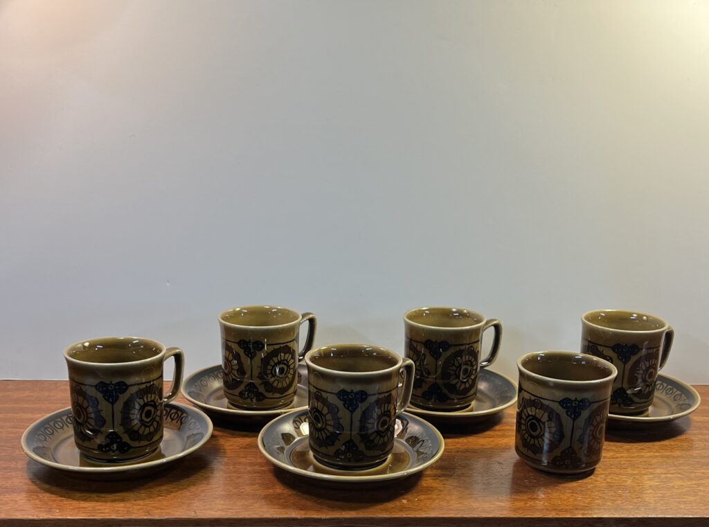 "Sera" Kaffekoppar med Fat - Stavangerflint - Image 5