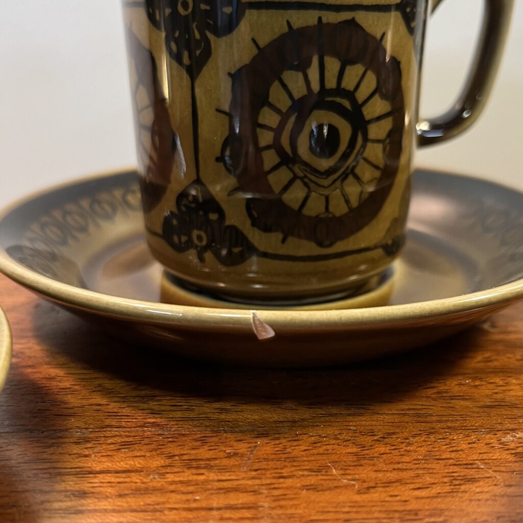 "Sera" Kaffekoppar med Fat - Stavangerflint - Image 7