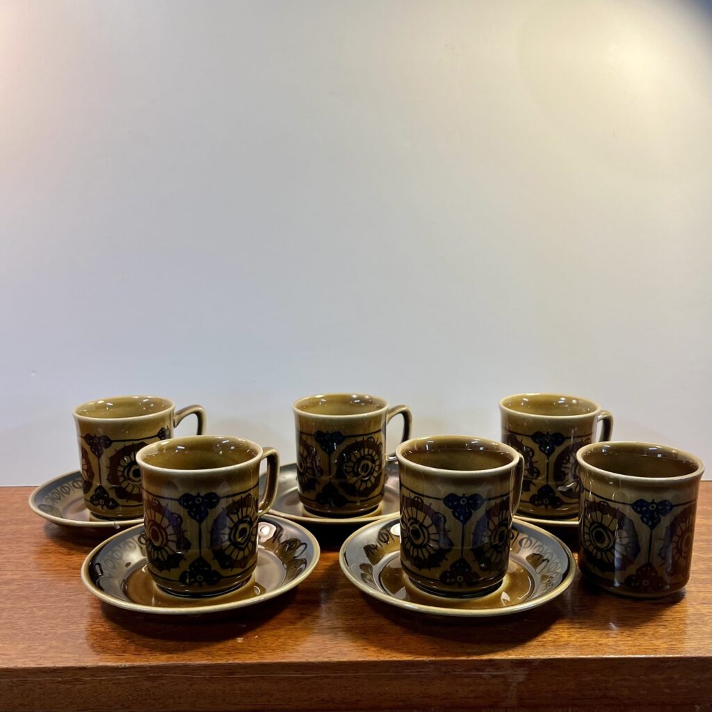 "Sera" Kaffekoppar med Fat - Stavangerflint - Image 6