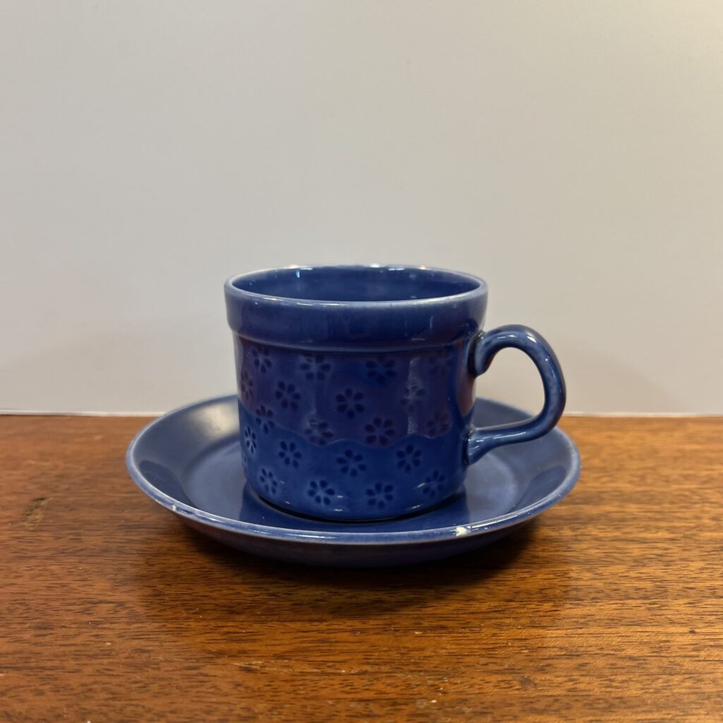 "Veronika" Kaffekopp med Fat - Gustavsberg