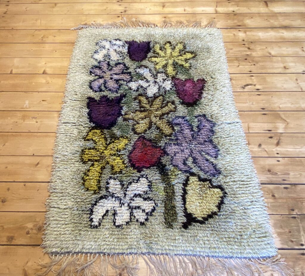 Shag Pile Rug Sweden 1960's
