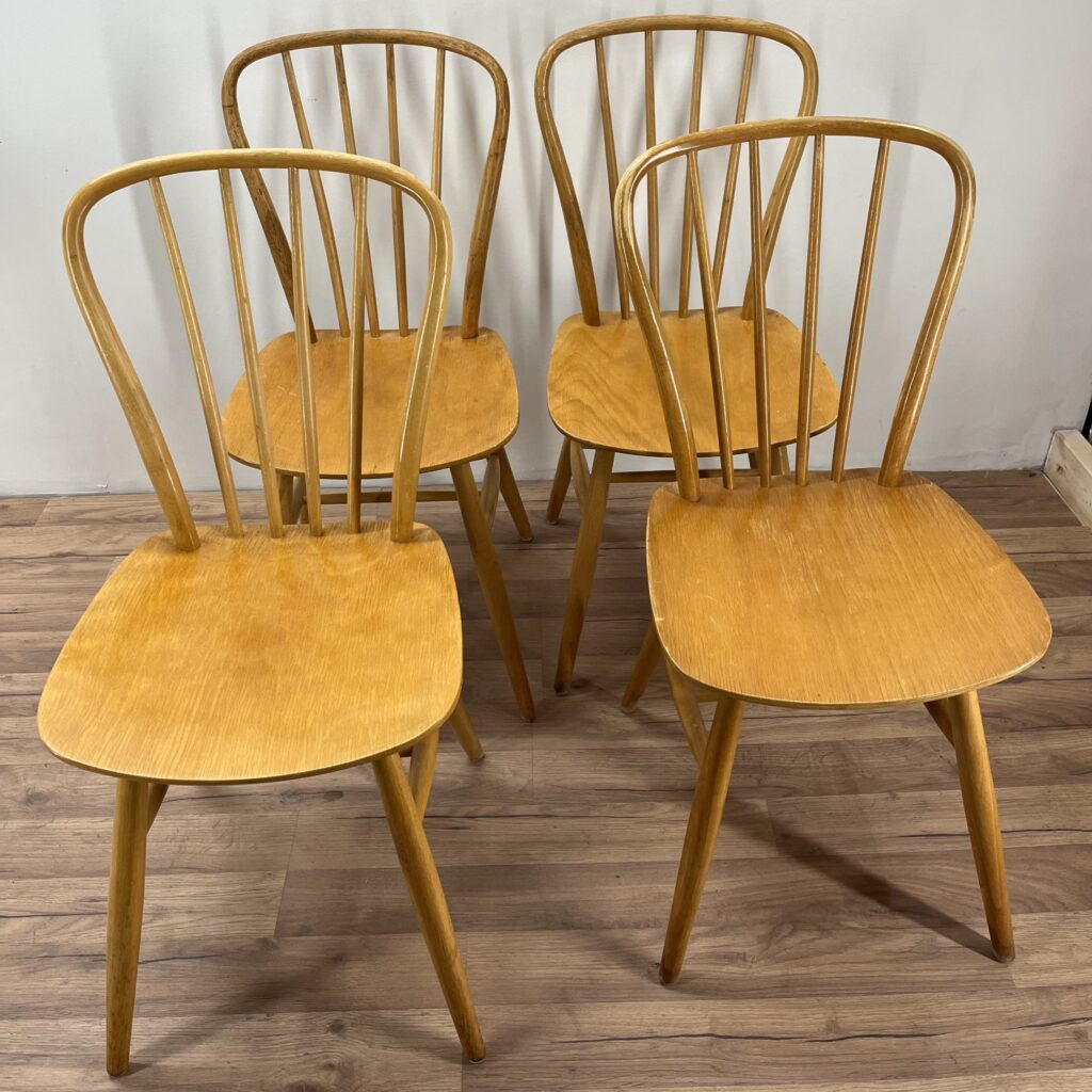 4st Pinnstolar med Böjd Rygg - Image 2