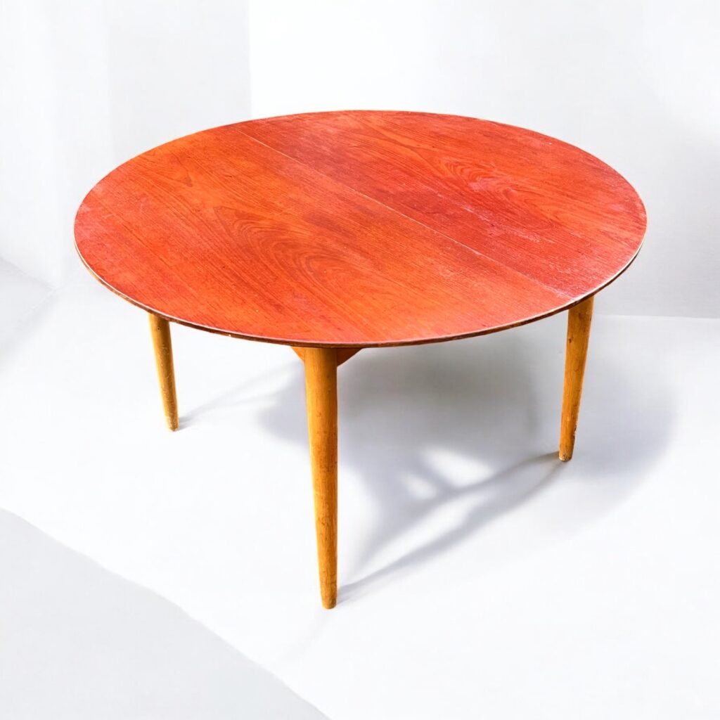 Stort Runt Teak Bord - Image 2