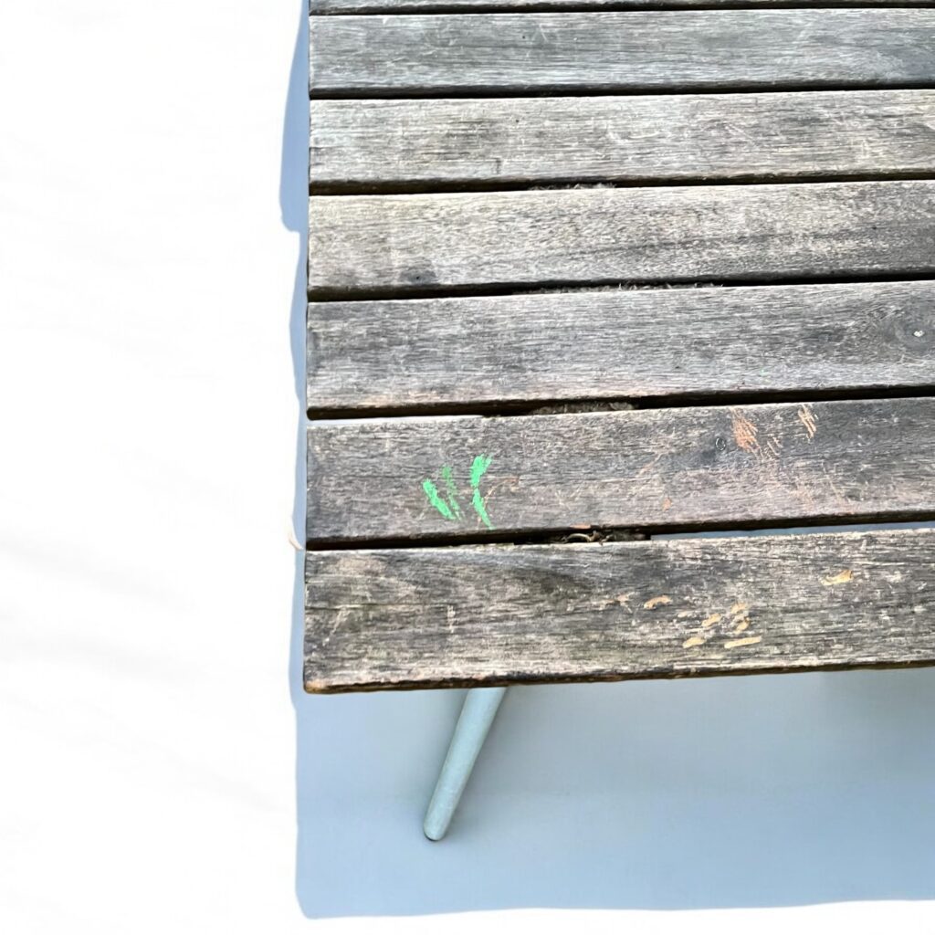 Trädgårdsbord med Metallben - Image 4