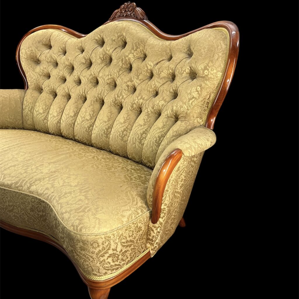 Guldfärgad Soffa i Rokokostil - Image 2