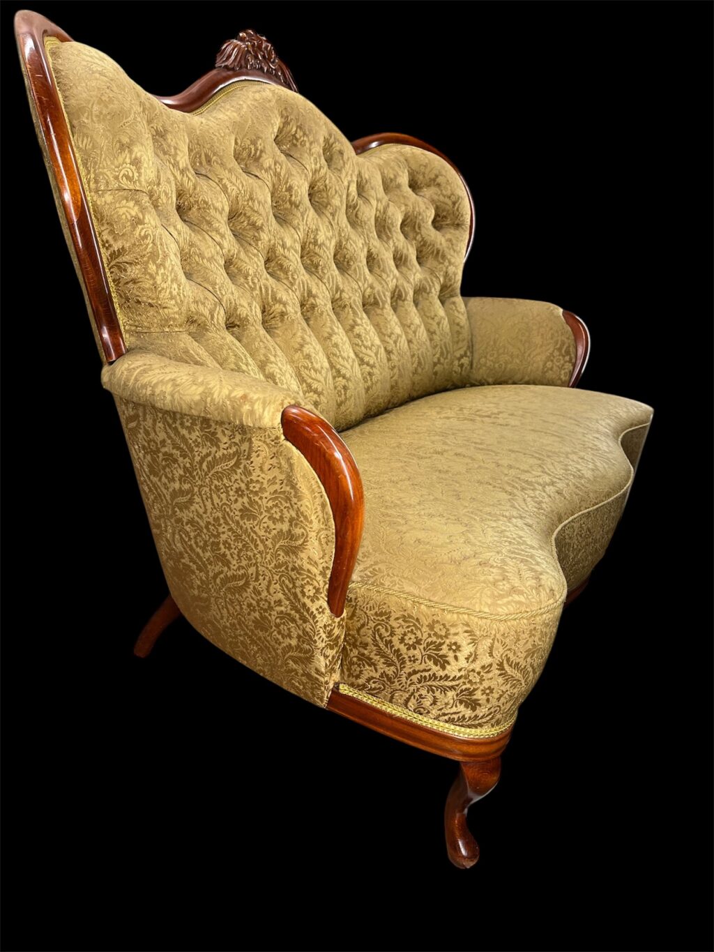 Guldfärgad Soffa i Rokokostil - Image 3