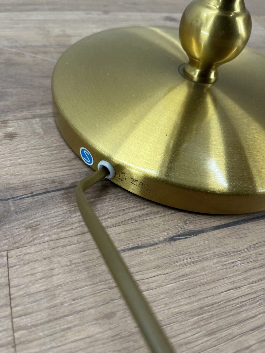 Läder/Mässing Golvlampa - Einar Bäckström - Image 4