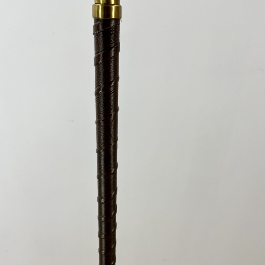 Läder/Mässing Golvlampa - Einar Bäckström - Image 3
