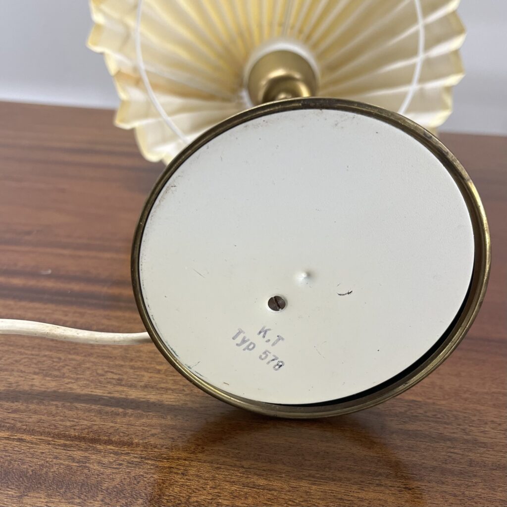 Bordslampa i Teak och Mässing - Image 6