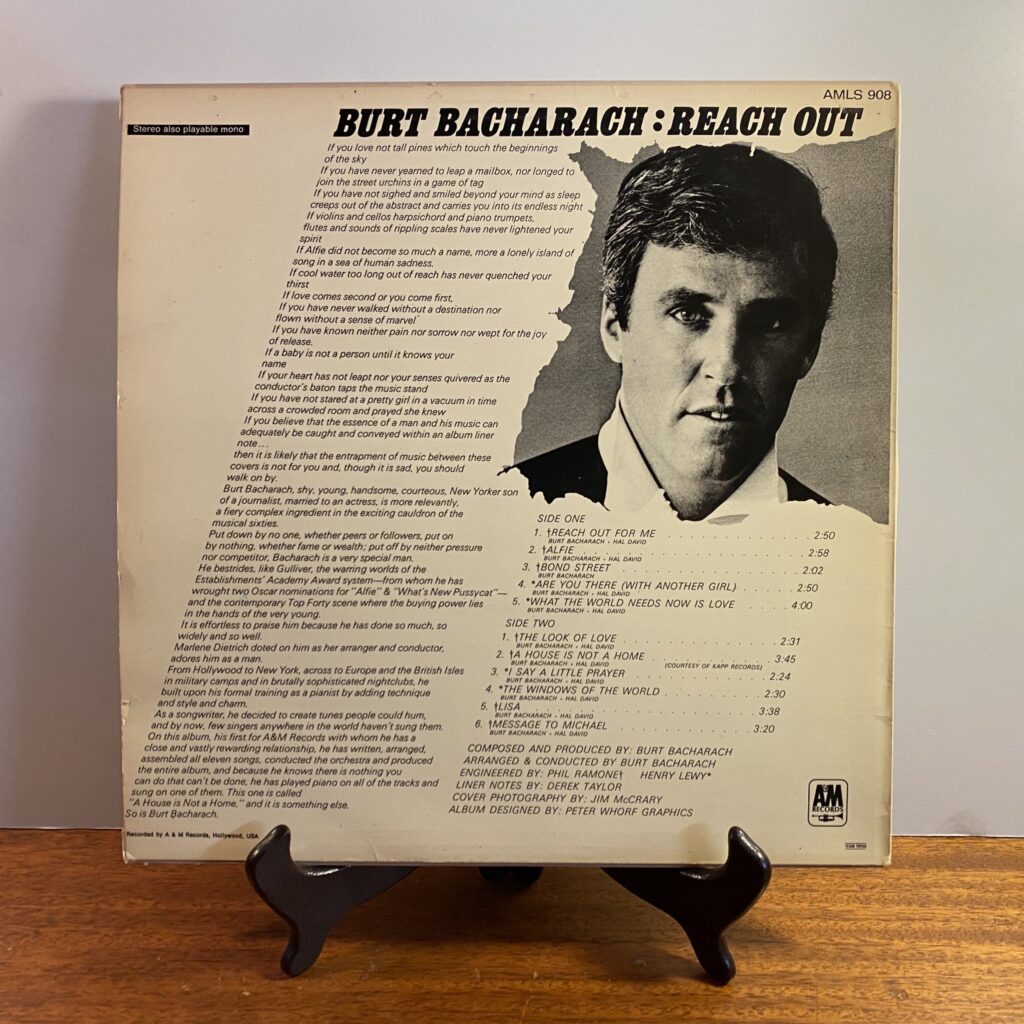 Bacharach, Burt - Reach Out - Image 2