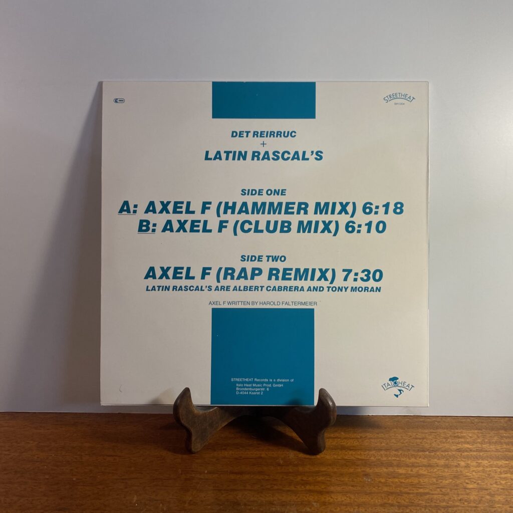 Axel F. - Det Reirruc & Latin Rascals -  12" Single - Image 2