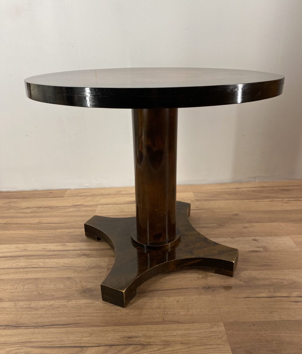 Art Deco Rund Valnöt bord - Image 3
