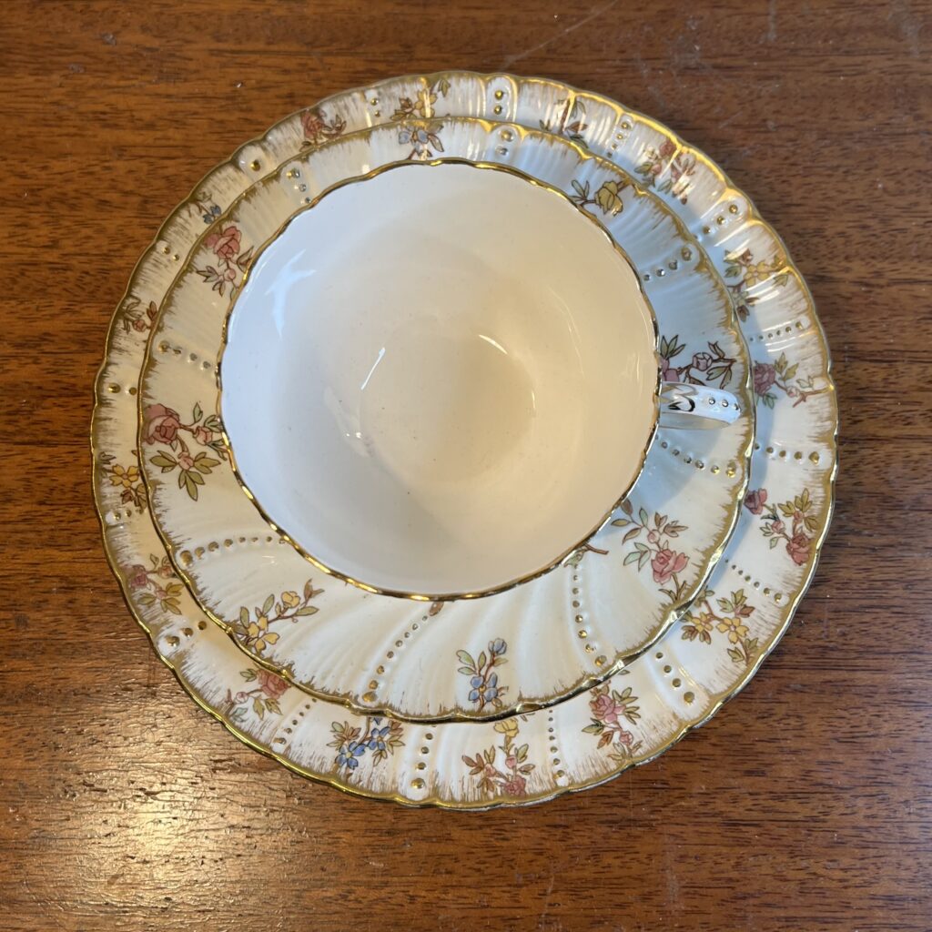 "Louis XV" Tekopp, fat och Assiett - Sarreguemines - Image 2