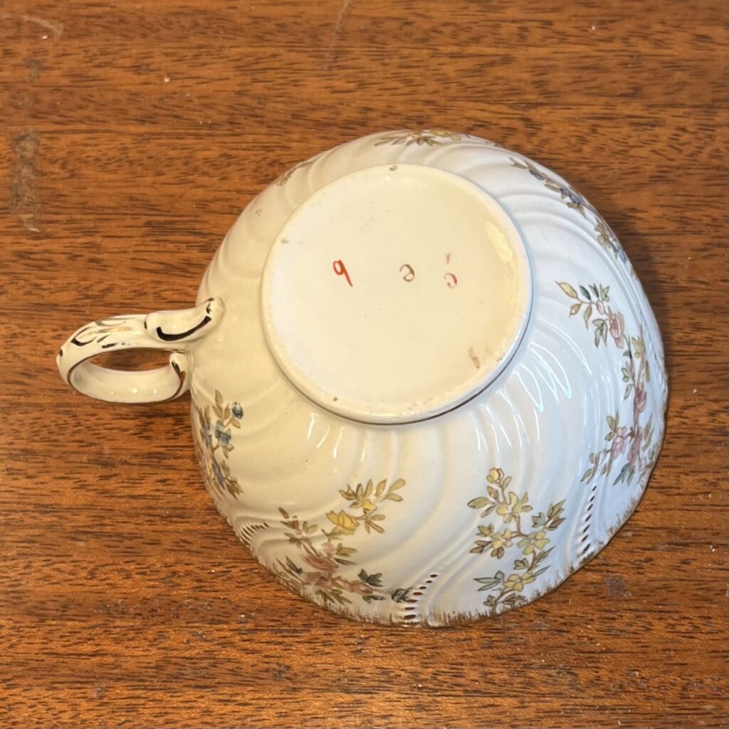 "Louis XV" Tekopp, fat och Assiett - Sarreguemines - Image 4
