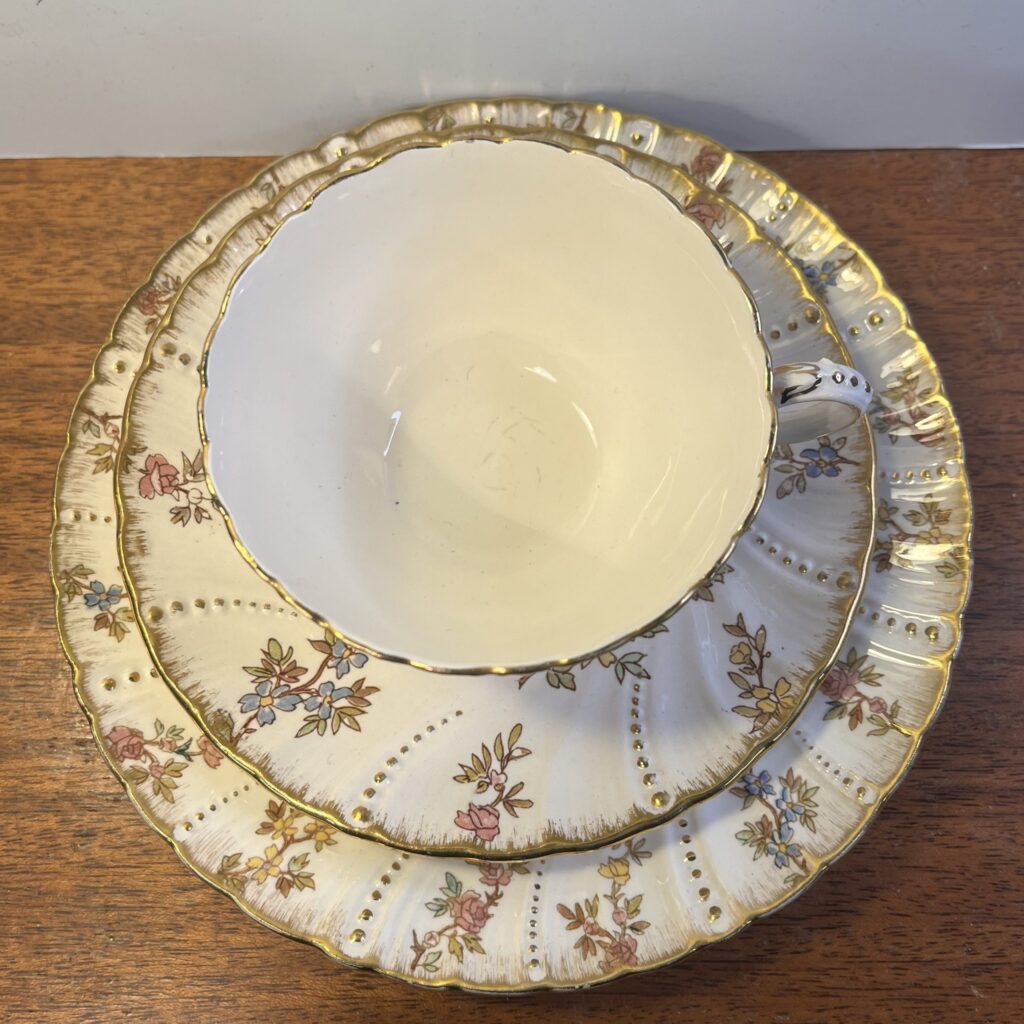 "Louis XV" Tekopp, fat och Assiett - Sarreguemines - Image 2