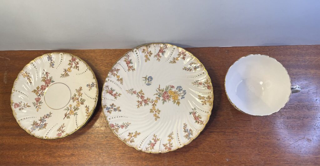 "Louis XV" Tekopp, fat och Assiett - Sarreguemines - Image 3