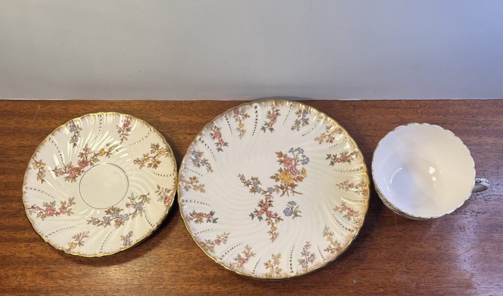 "Louis XV" Tekopp, fat och Assiett - Sarreguemines - Image 3
