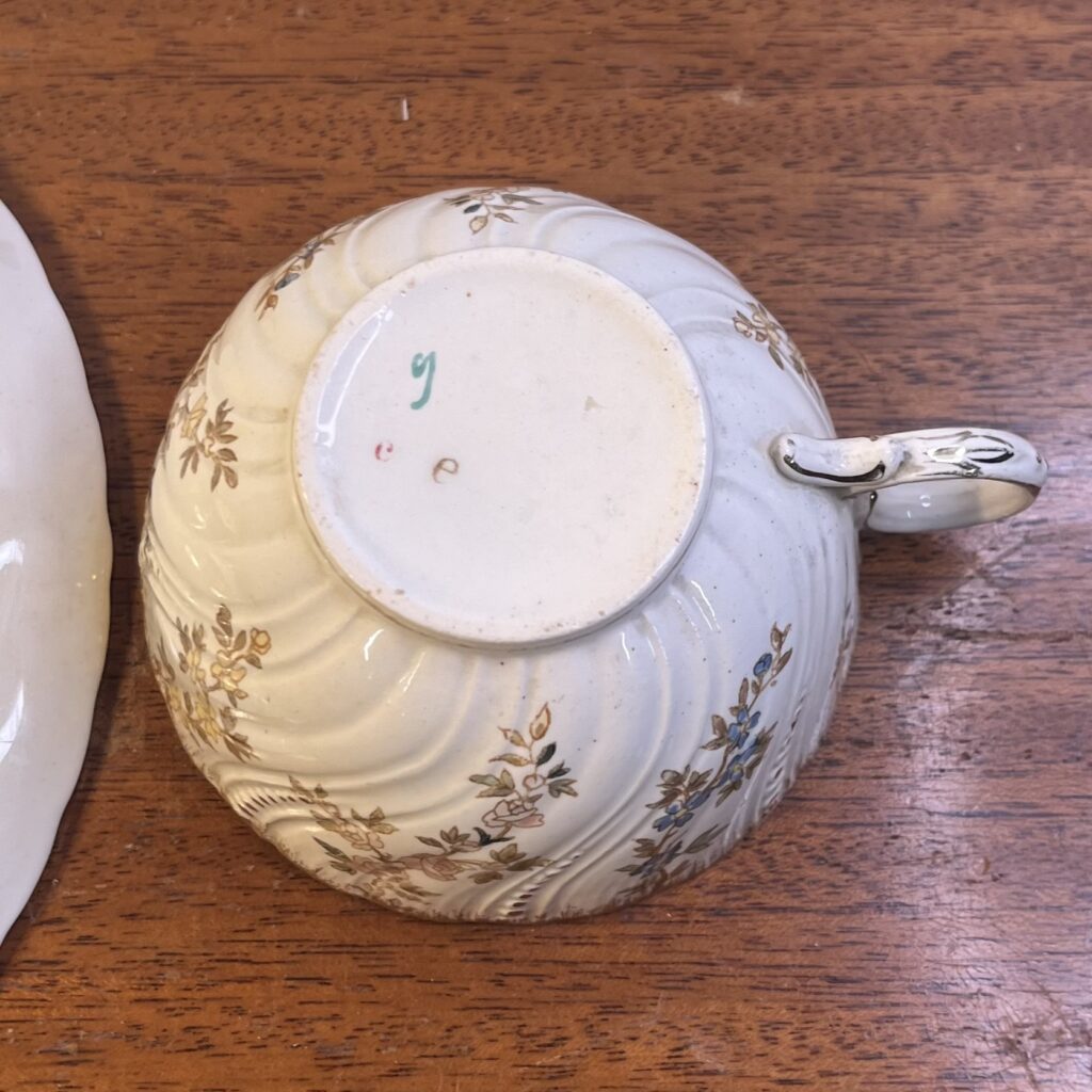 "Louis XV" Tekopp, fat och Assiett - Sarreguemines - Image 4