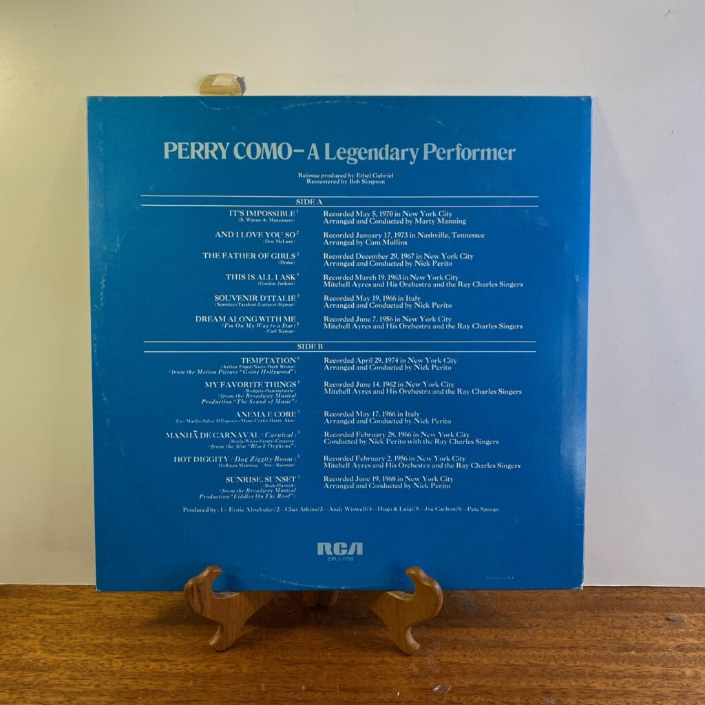 Como, Perry - A Legendary Performer - Image 2