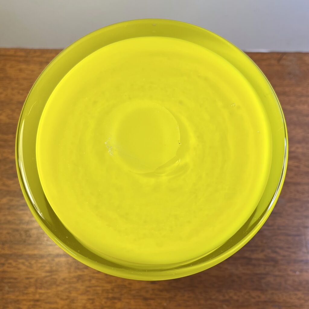 Härlig Gul Retro Vas i Glas - Image 3