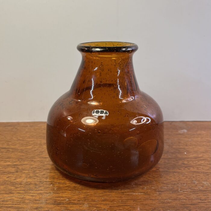 Bärnstensfärgad Glas Vas - Erik Höglund