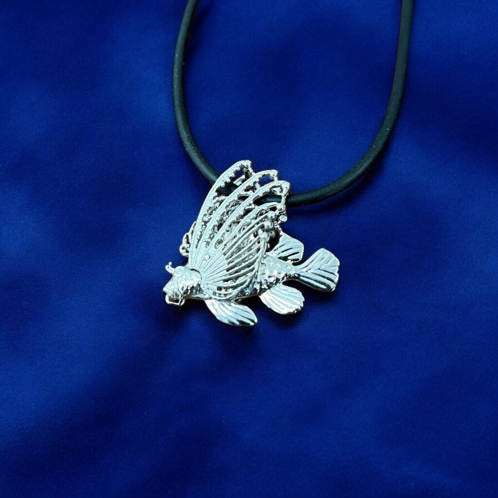 Lejonfisk Halsband i Silver - Dive4Jewelry