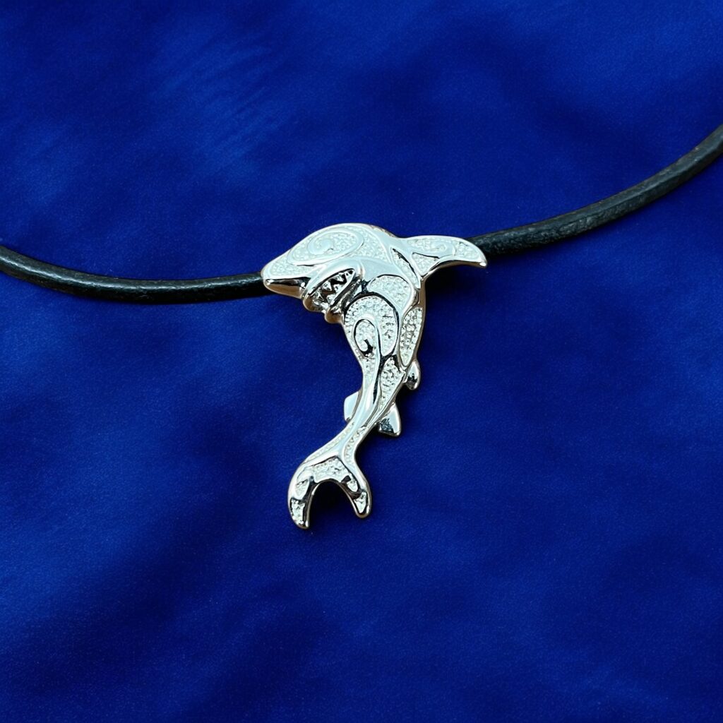 Halsband med Haj i Silver