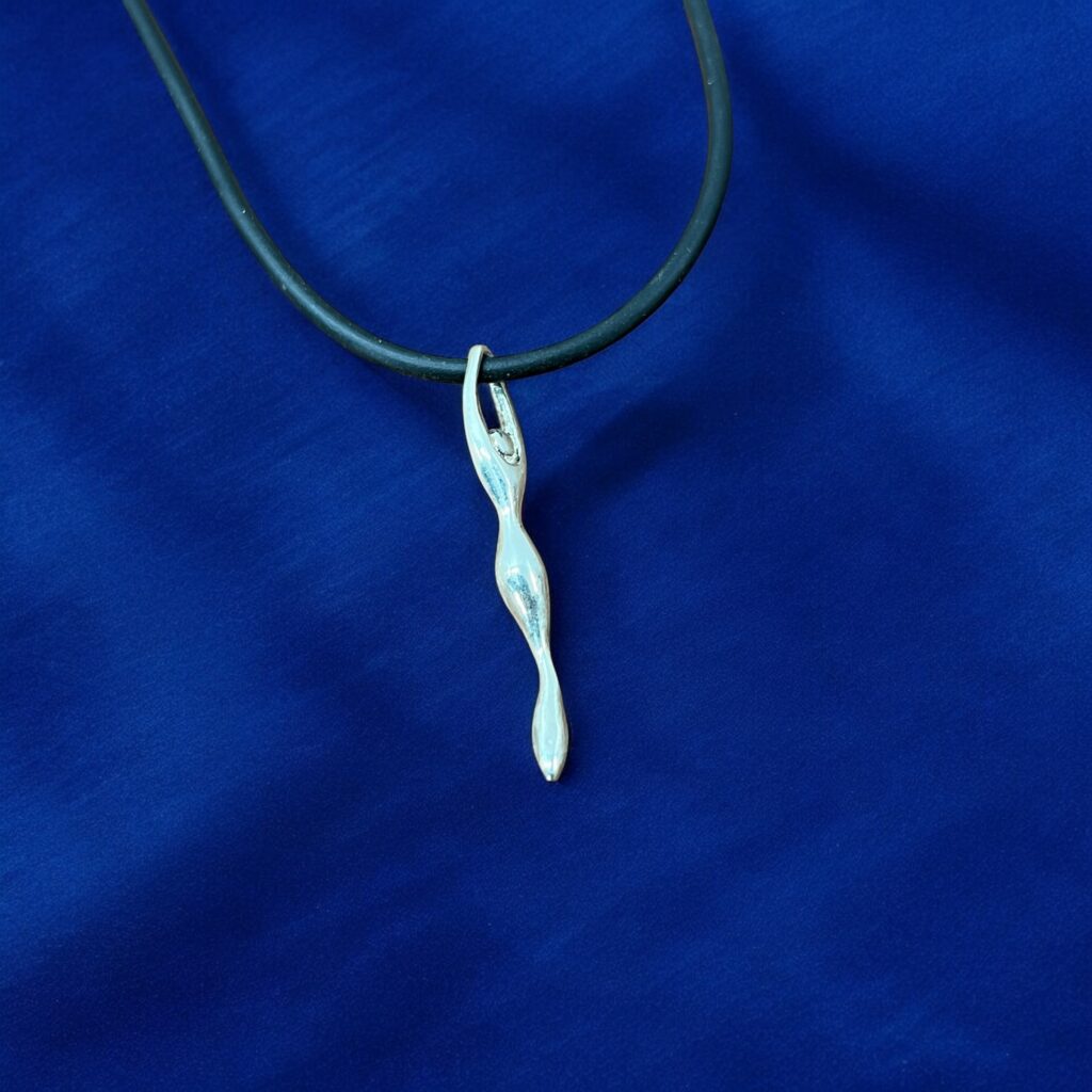 Halsband med Dykare i Silver - Dive4Jewelry