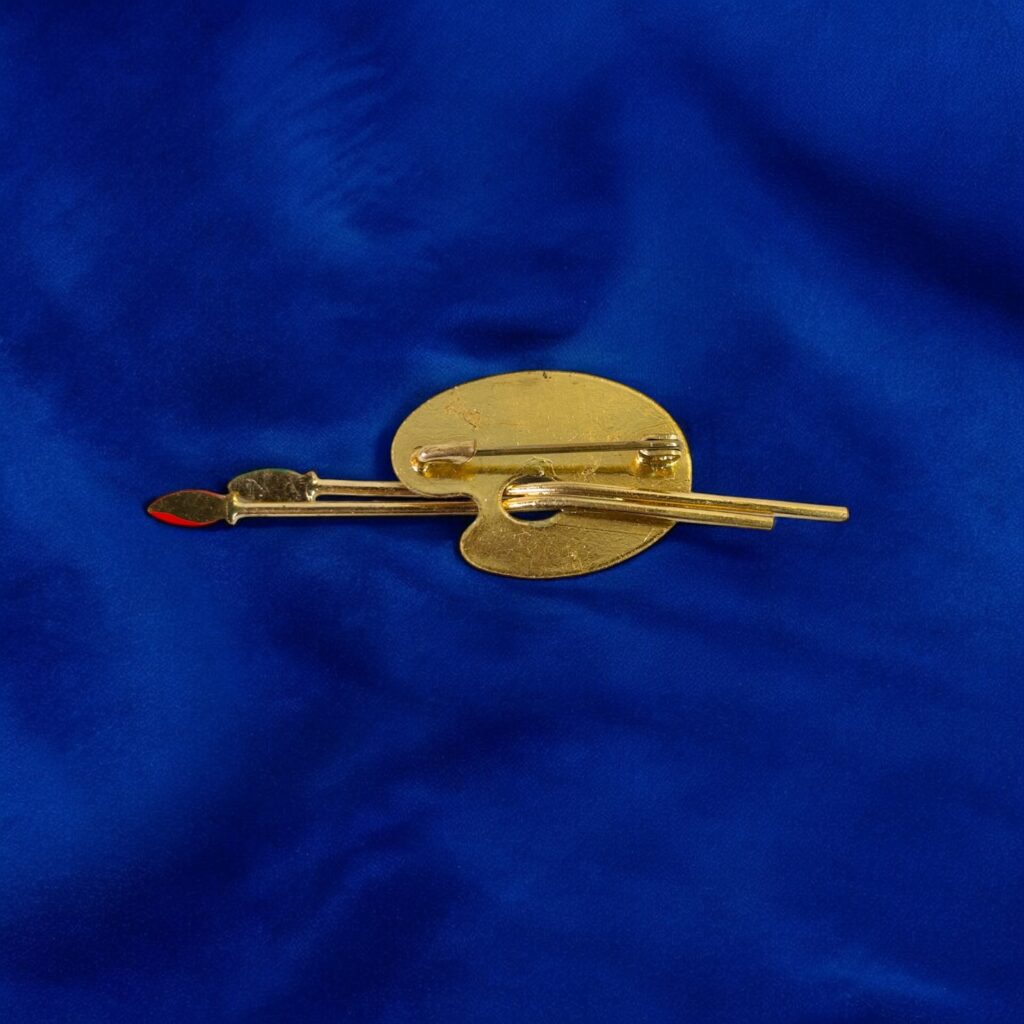 Konstnärsbrosch med Palett och Penslar - Image 2