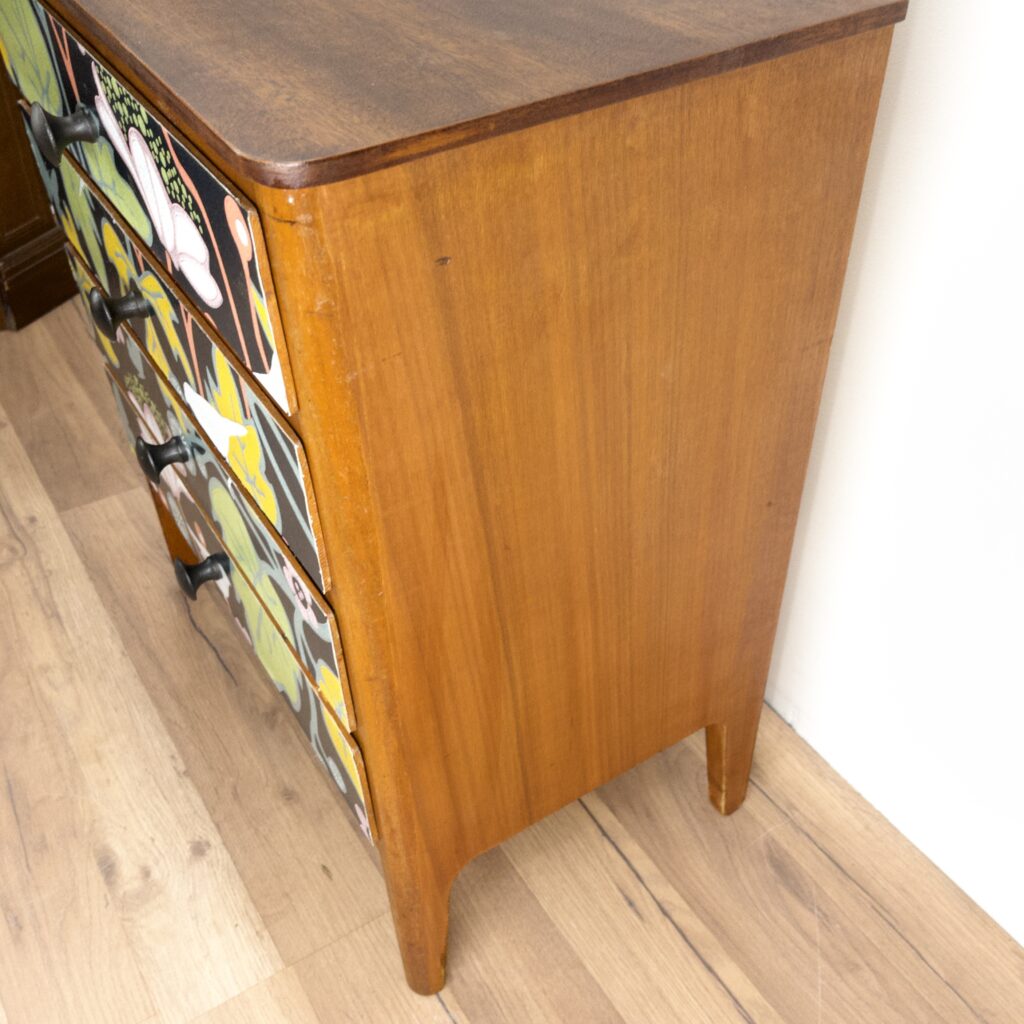 Tapetserad Teak Byrå - Image 5