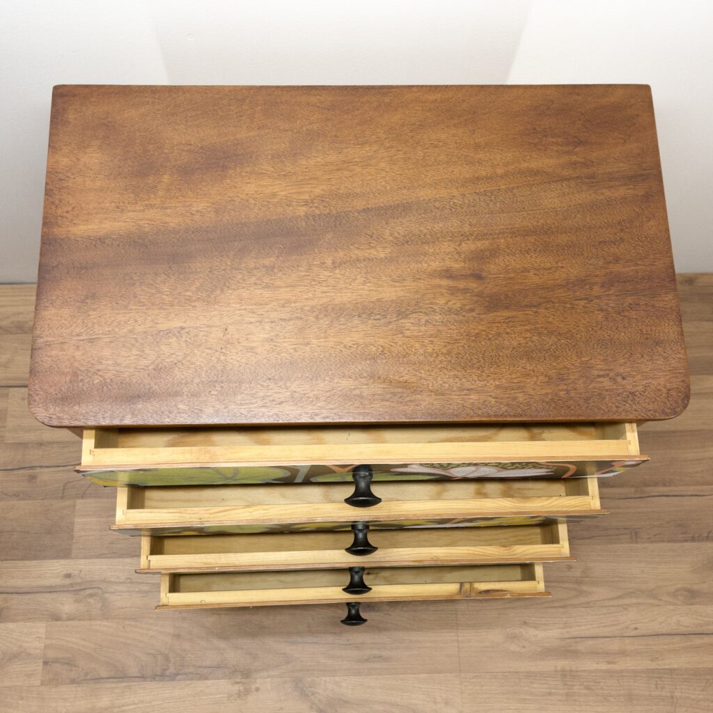 Tapetserad Teak Byrå - Image 6